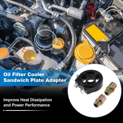 Oil Cooler Sandwich Plate Adapter Set   - M20x1.5, 3/4-16