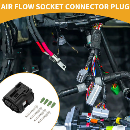 Set of 4 Pin Air Flow Socket Connector Plug for Toyota