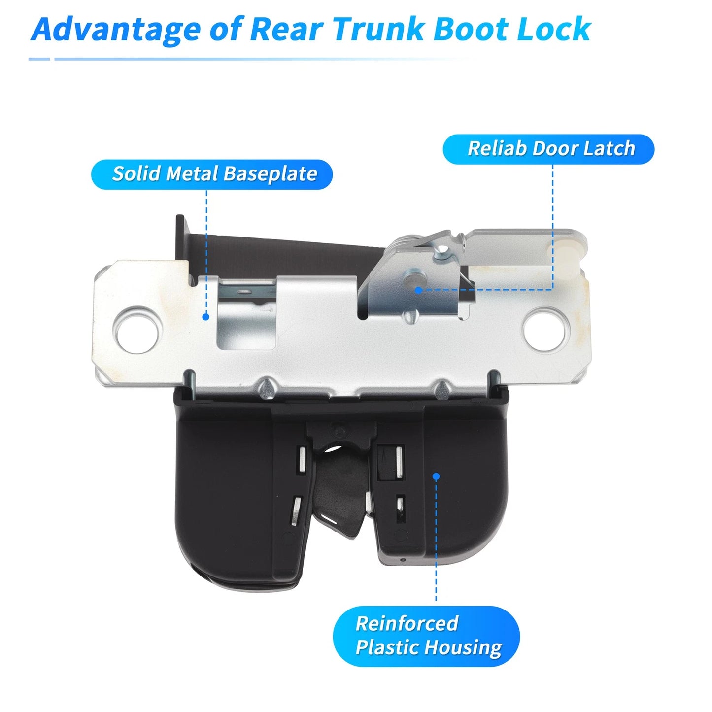 Rear Trunk Latch Lock Actuator for Volkswagen Transporter V Bus (2003–2015) 7E0827506