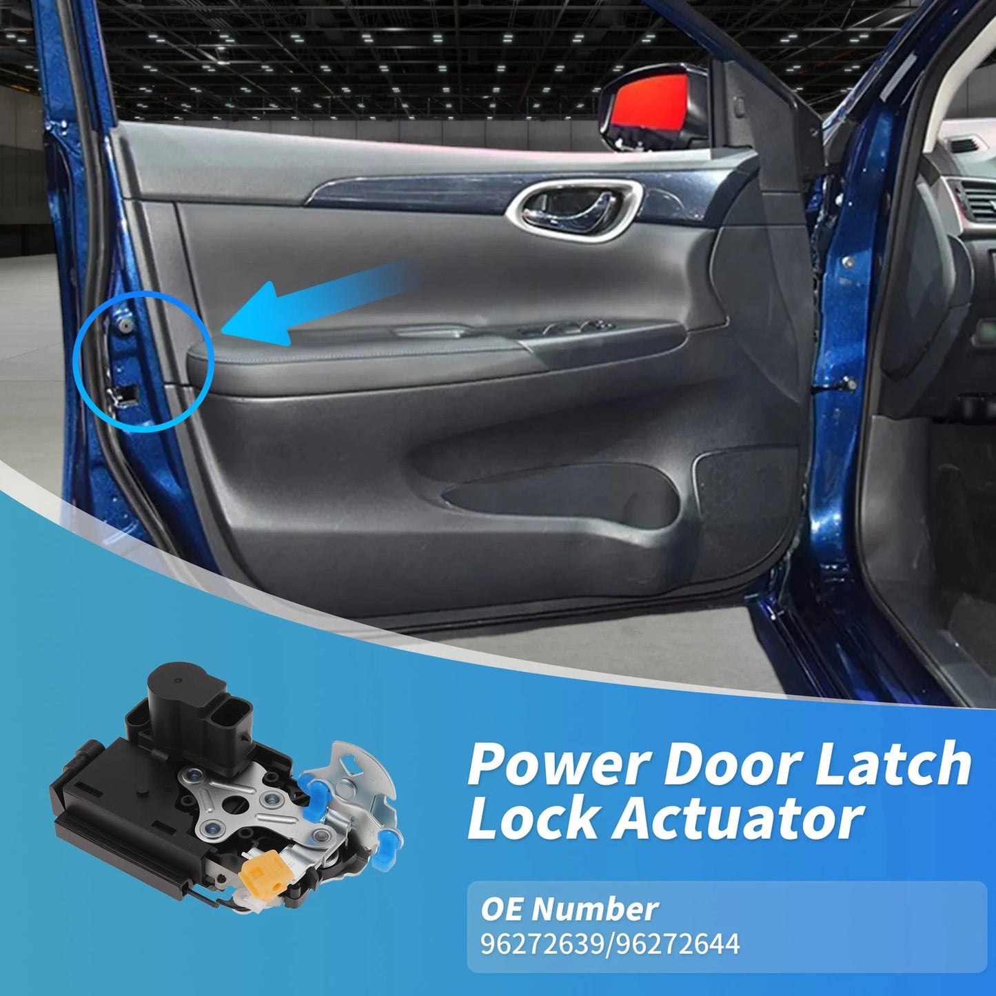 Front Right Power Door Lock Actuator 96272639 for Chevrolet Aveo (2004–2011)