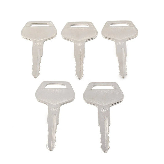 5 x Ignition Keys Metal for Komatsu Excavator Dozer Loader