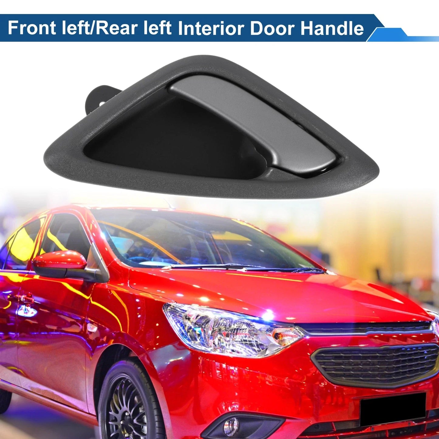Front Passenger Side Interior Door Handle for Chevrolet Sail (2010-2014) Gray Chrome