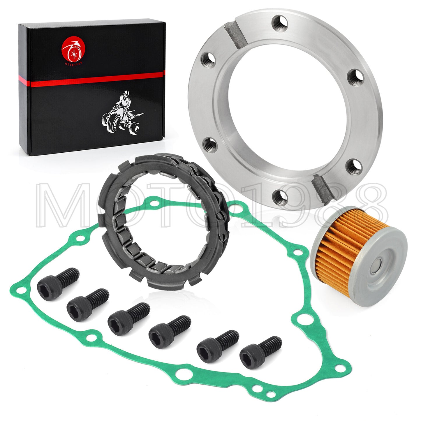Starter Clutch Gear Bearing Gasket Oil Filter for Honda Sportrax TRX400EX (1999–2008)