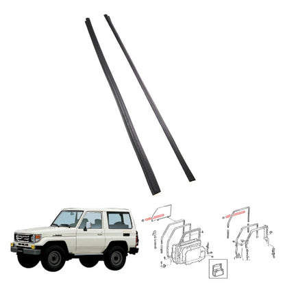 Front Door Glass Outer Weatherstrip for Toyota Land Cruiser (1980–1990)