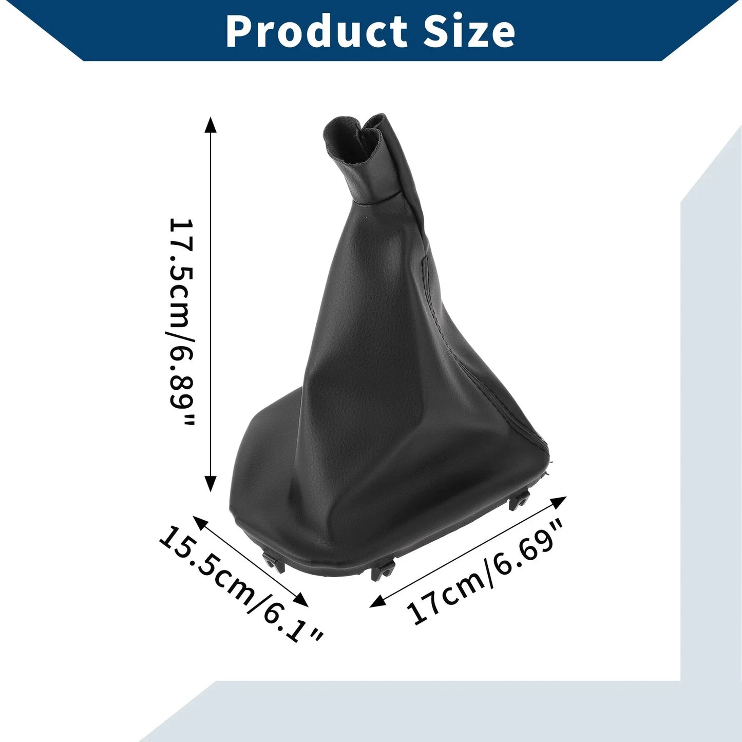 1 x Gear Shift Stick Gaiter Black Leather for BMW E39 (1995 - 2004)