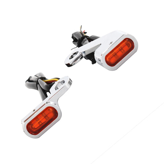 1 Pair Front Turn Signal Lights for Harley Touring Softail (2009-2017)