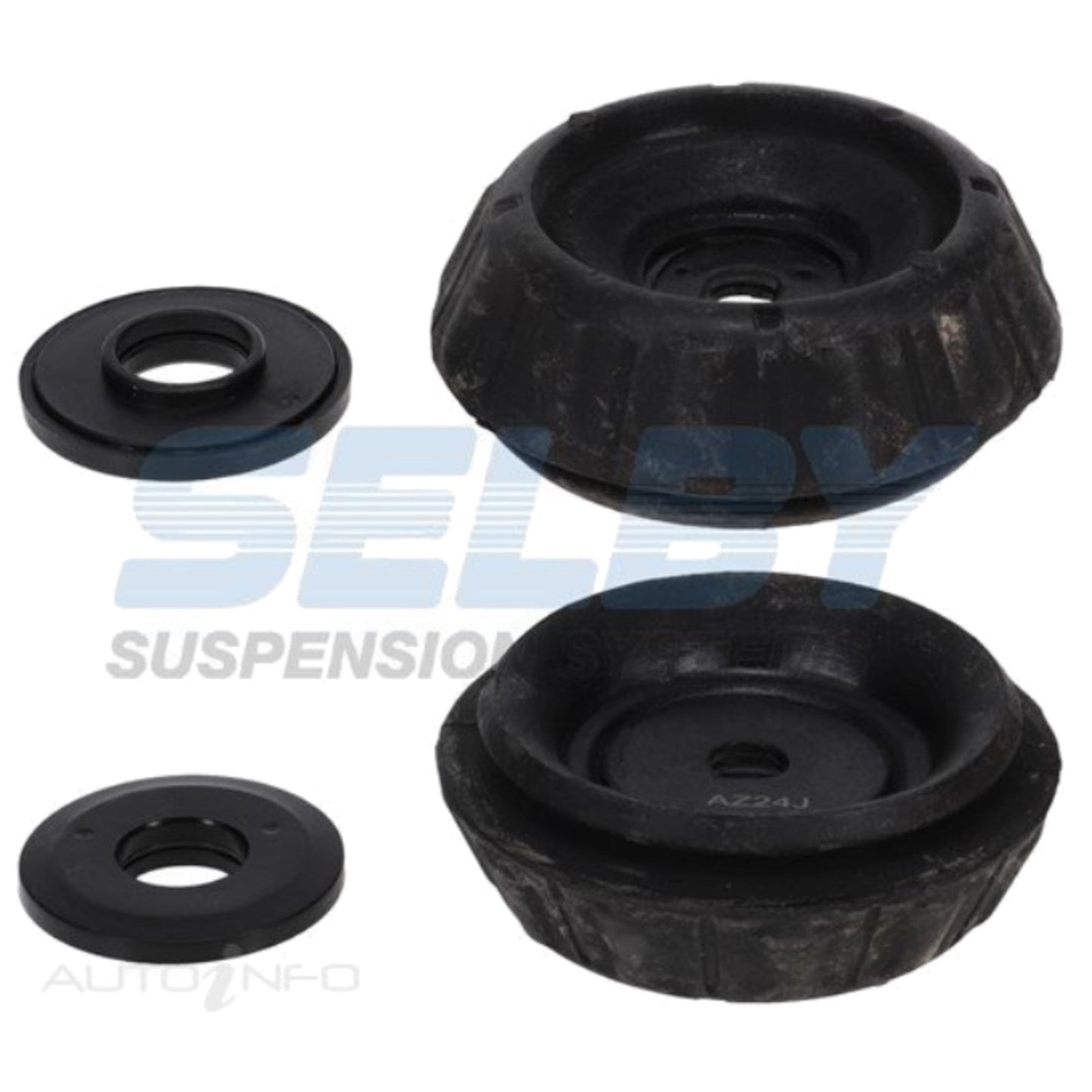 Set of 2 Front Strut Mounts for Kia Rio (2011–2017)