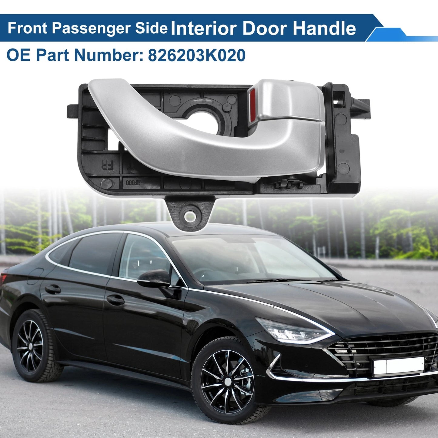 Front Driver Side Interior Door Handle for Hyundai Sonata (2006–2008) No. 826203K020