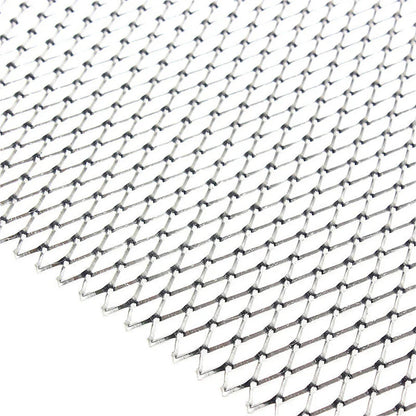 Silver Aluminium Racing Grille Mesh Vent for Universal Car 100x33cm
