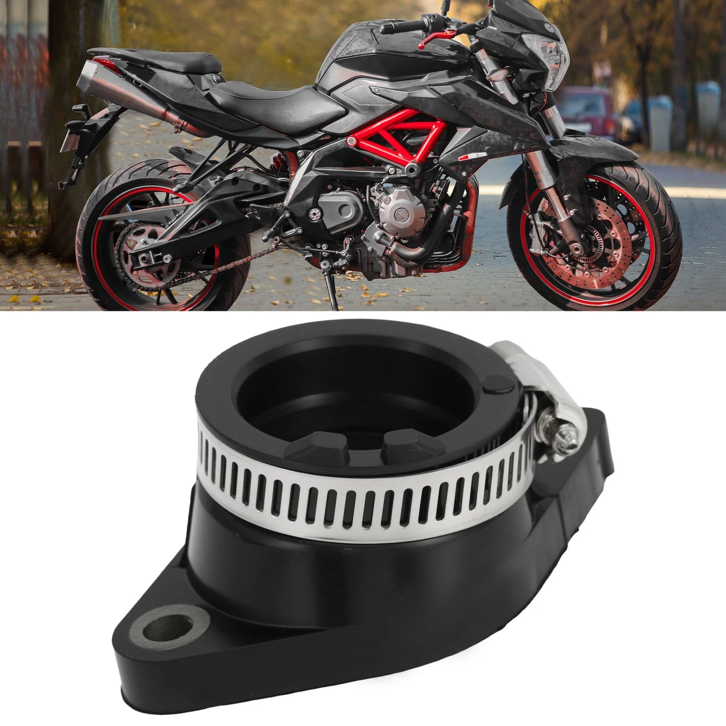 Carburetor Connector for Yamaha TW200 (1987–2010) Rubber