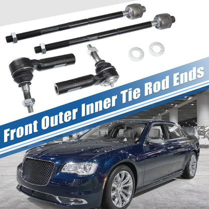 4 Pcs Tie Rod End Links for Dodge Challenger Charger (2011-2023)