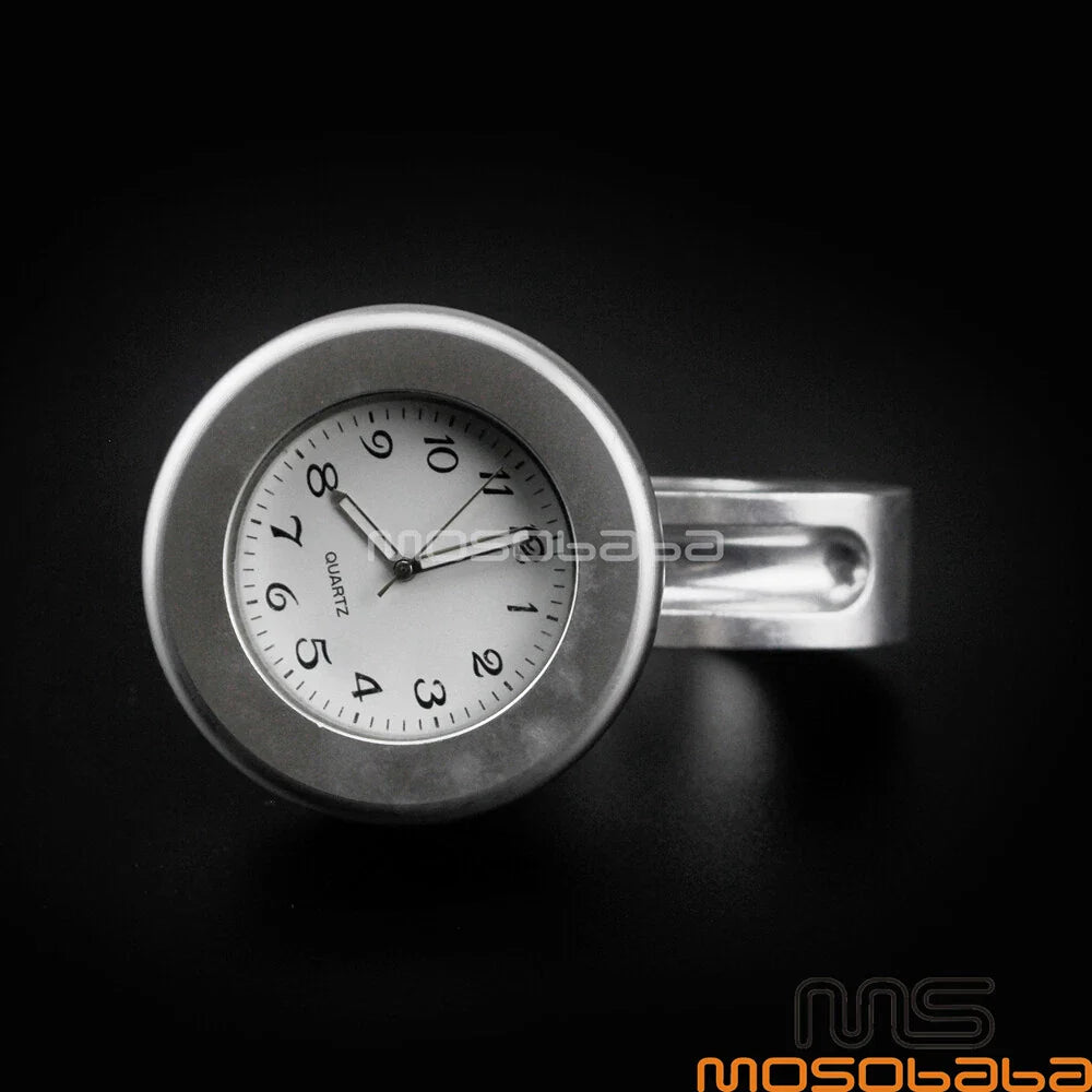 7/8" Waterproof Motorcycle Handlebar Mount Dial Clock for Chopper