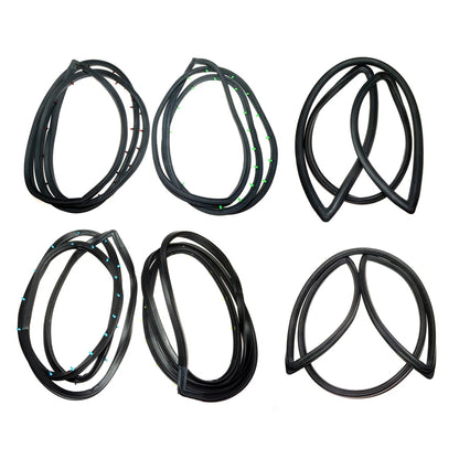 Set of 4 Weatherstrips for Toyota Corona Mark II Sedan (1968–1972)