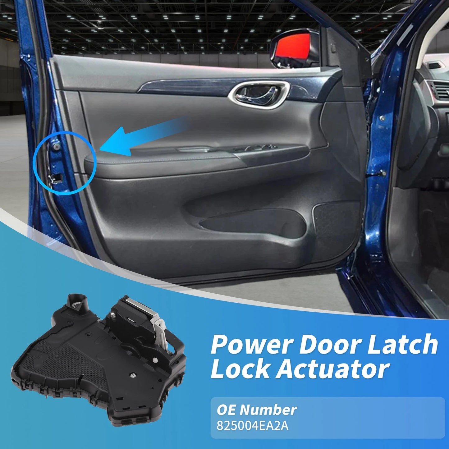 Rear Right Power Door Lock Actuator 825004EA2A for Nissan Qashqai II (2013–2025)