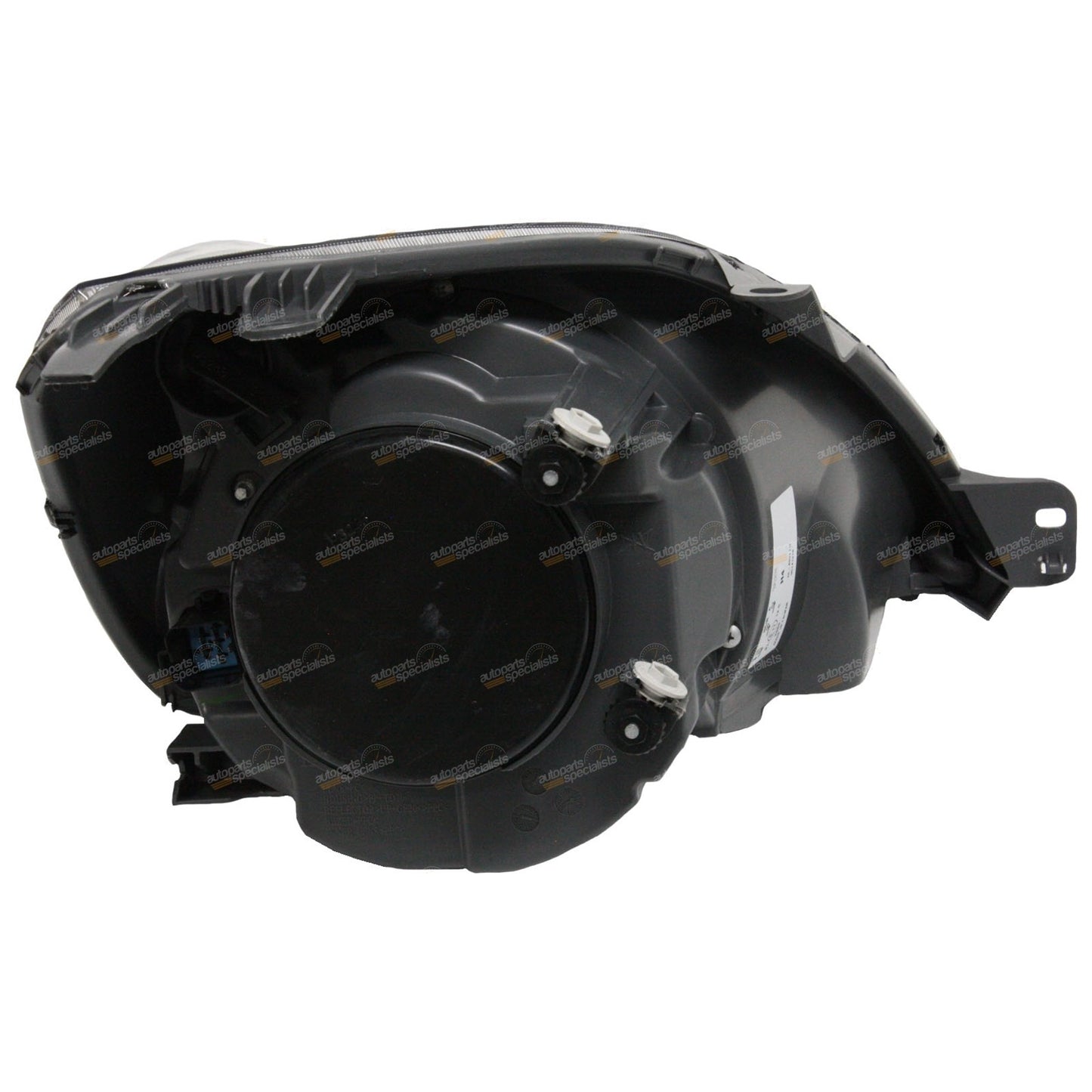 Set of 2 Black Headlights for Ford Fiesta WQ (2005–2008)