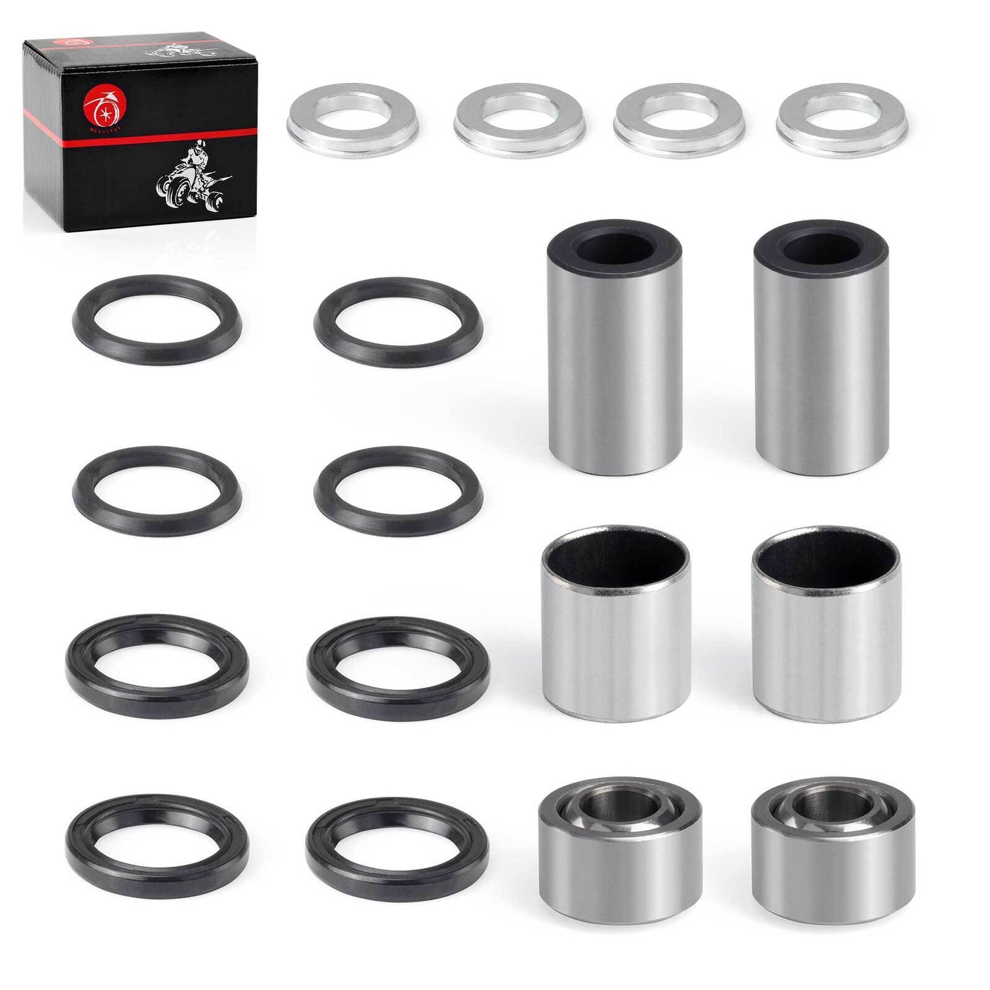 Set of 2 Front Shock Bushing Seal Kit for Honda Sportrax 400 (1999–2004)