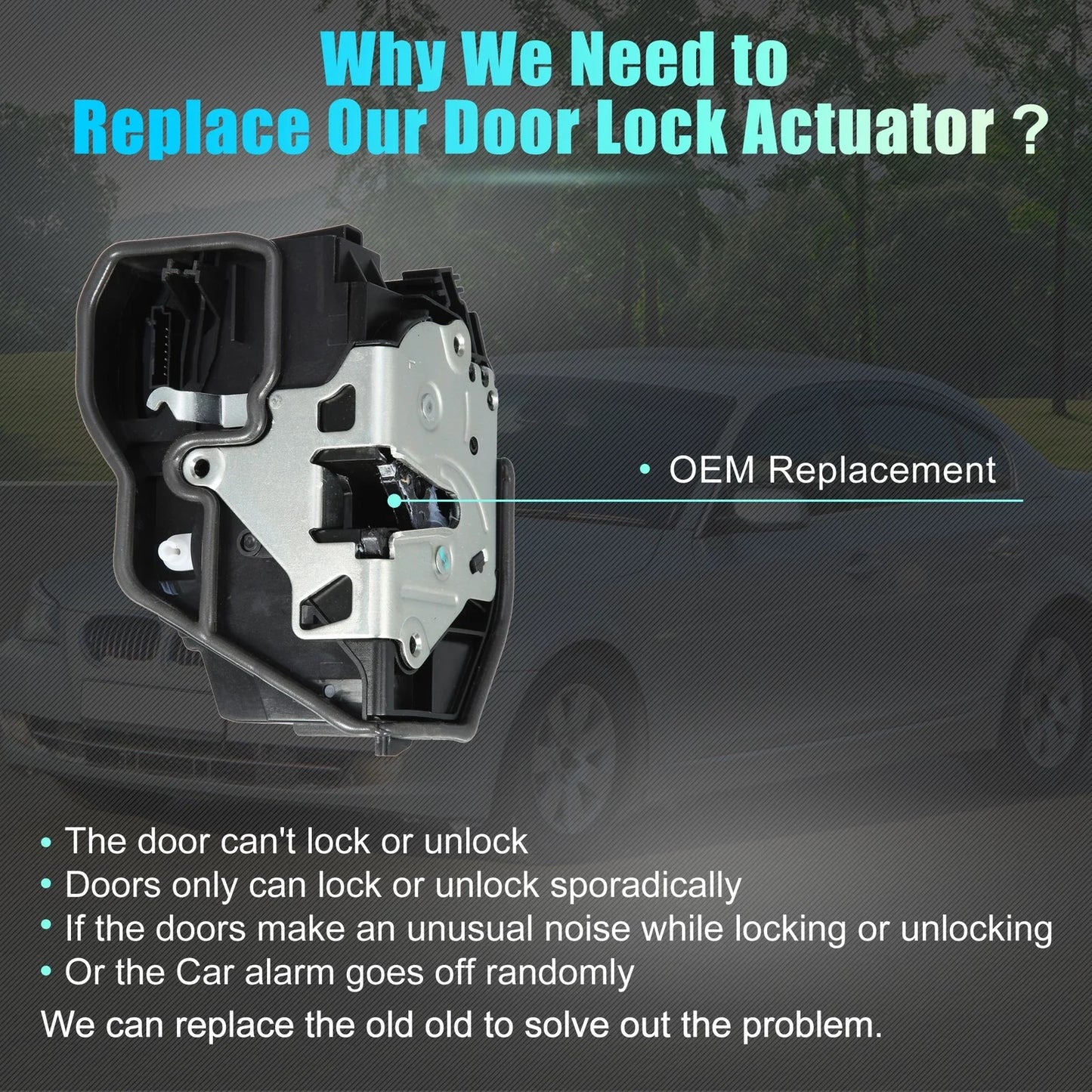 Front Left Door Lock Actuator Motor for BMW E60 E65 E70 E90 (2003-2011)