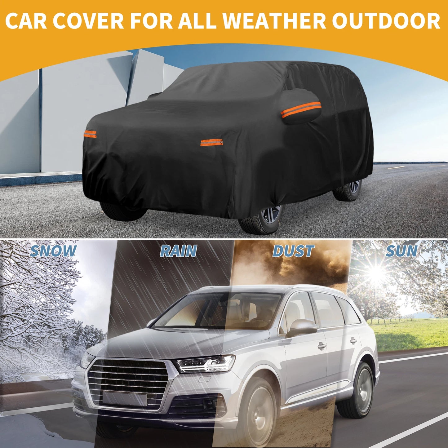 Waterproof All Weather Car Cover for Lexus TX (190T-PU)