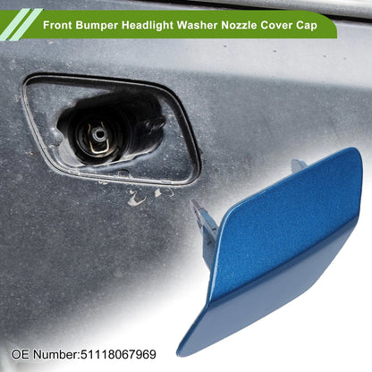 Front Left Washer Nozzle Cover Cap No. 51118067969 for BMW 320i (2013–2018) Blue