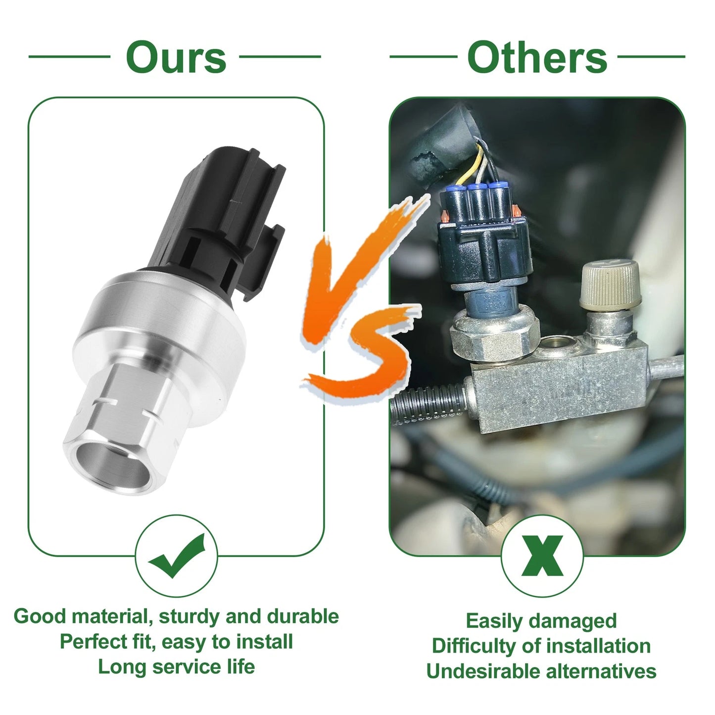 A/C Pressure Switch Sensor for Mitsubishi ASX (2013–2015) 92CP152/MR306627