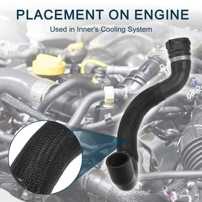 Radiator Hose for BMW 535i Engine Coolant Water Hose Black 1 Pc
