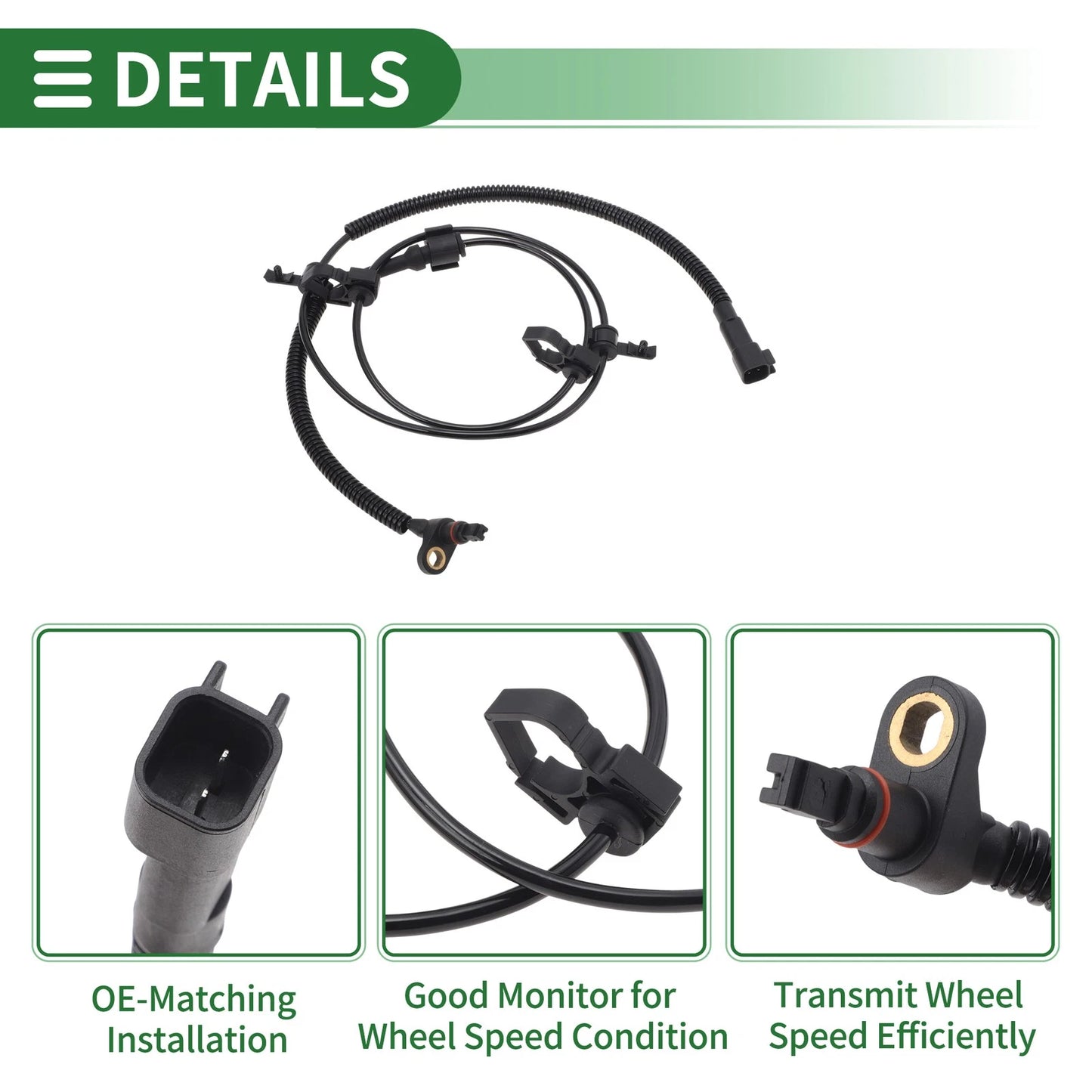 ABS Wheel Speed Sensor No. 52128695AF for Jeep Liberty (2002–2007)