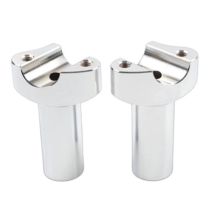 3.5" Chrome Straight Handlebar Risers for Harley Dyna Sportster Softail