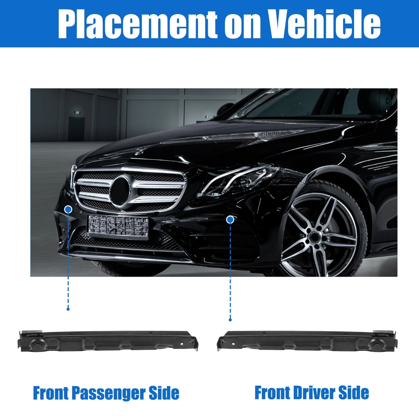 Upper Bumper Cover Inner Support Bracket for Mercedes Benz