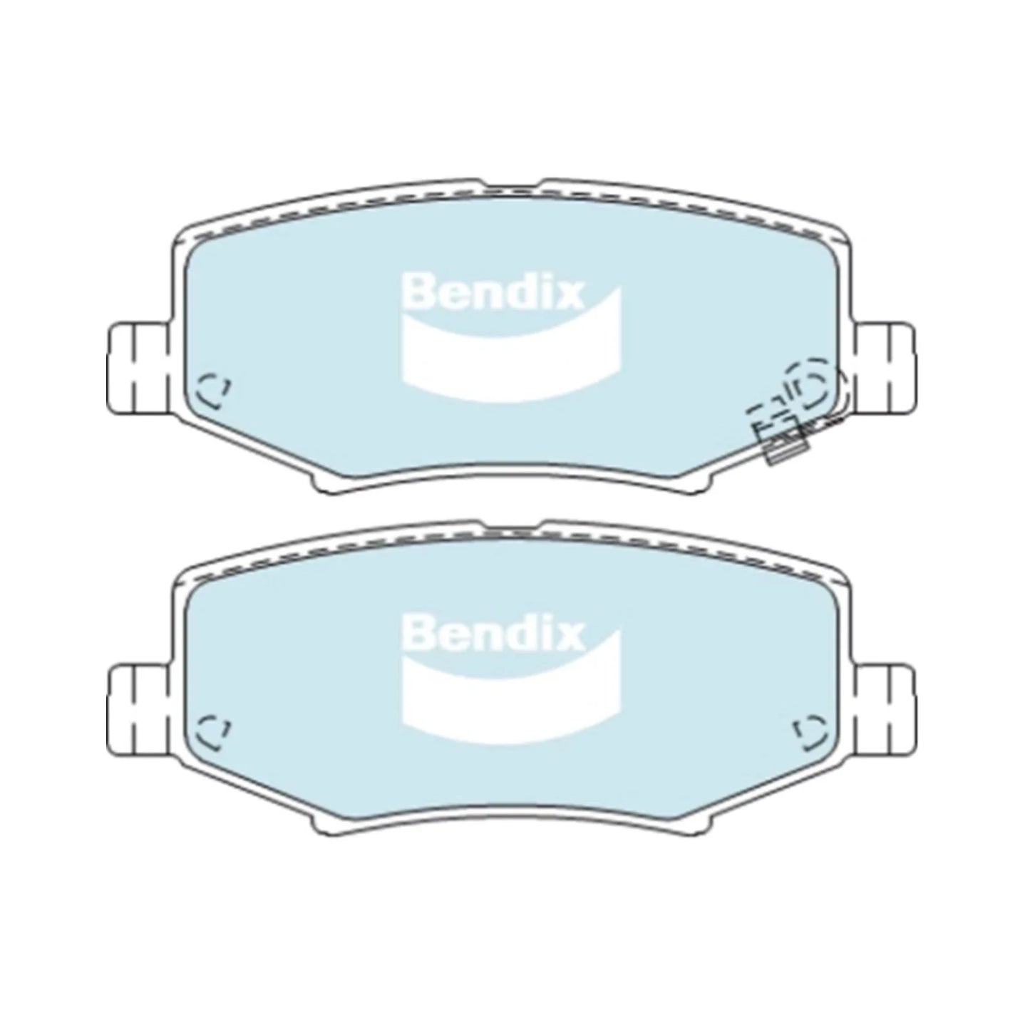 4WD Rear Disc Brake Pad Set 2.8L 3.8L for Jeep Wrangler JK (2007 - 2018)
