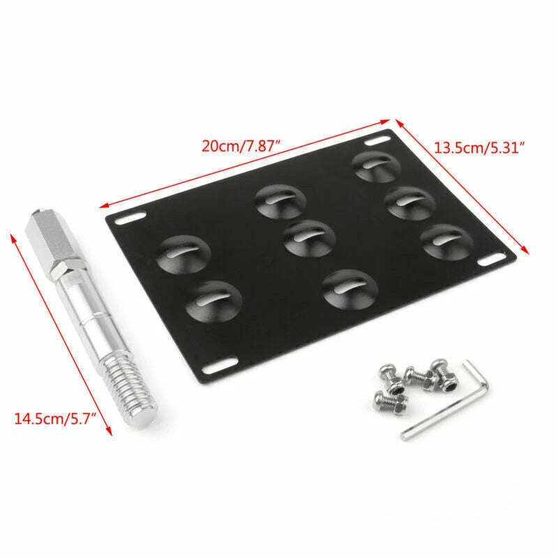 Tow Hook Holder License Plate Bracket for VW Golf 6 (2009–2013)