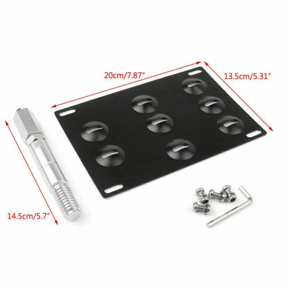 Tow Hook Holder License Plate Bracket for VW Golf 6 (2009–2013)