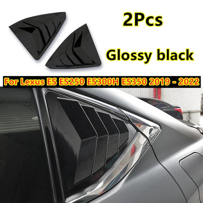 Glossy Black Side Window Louver Trim Cover for Lexus ES (2019–2022)