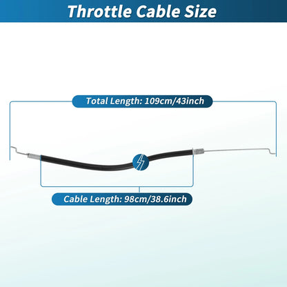 Throttle Cable No.17850-VG3-D01 for Honda HRR216K2 HRR216K3 HRS216K1 (2005–2019)