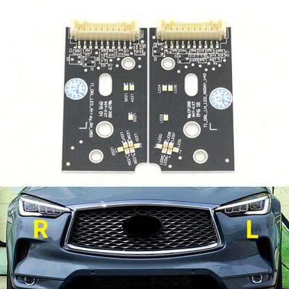 White LED DRL Light Source Chip Board Module for Infiniti QX50 (2014–2020)
