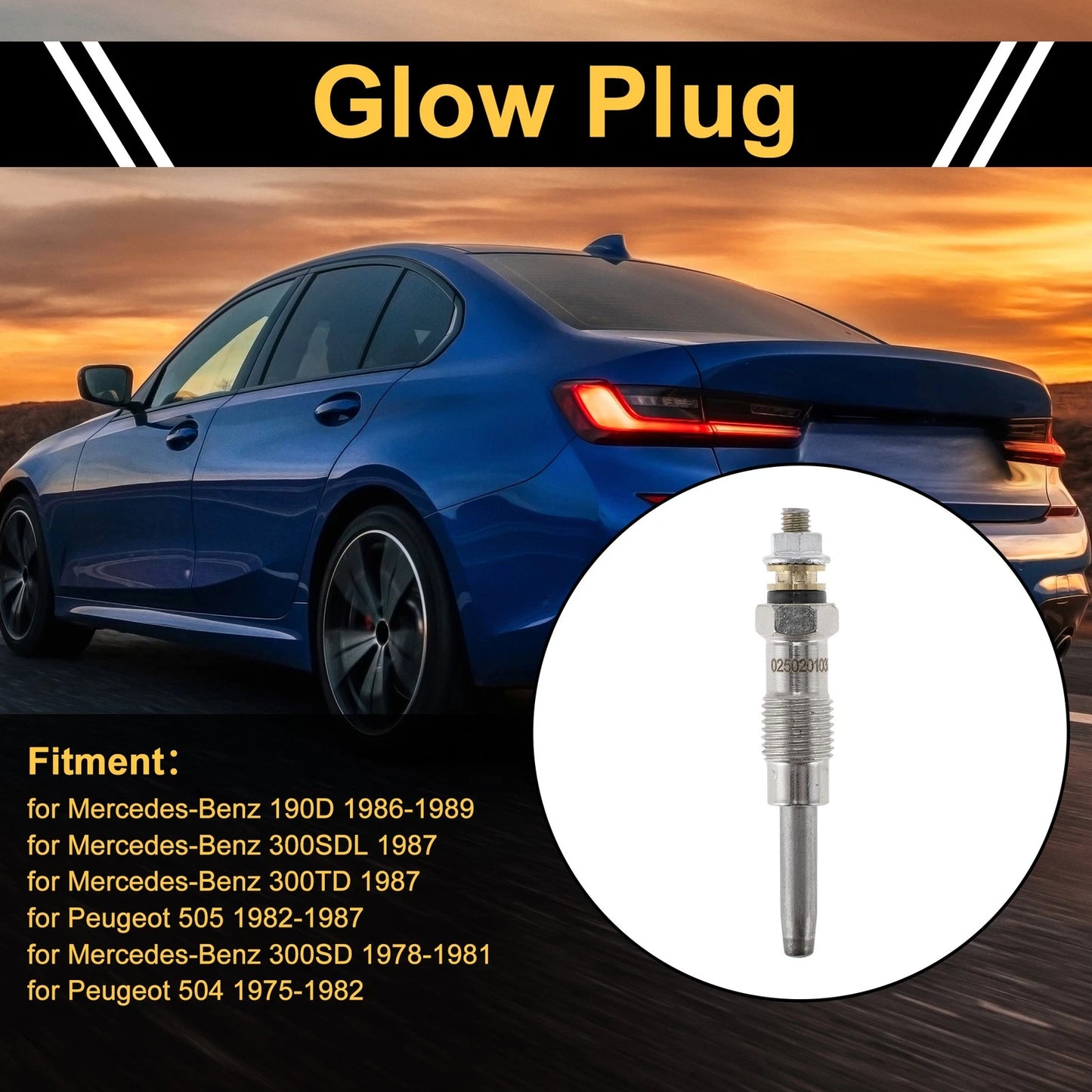 Glow Plug No.250201039 for Diesel Vehicles