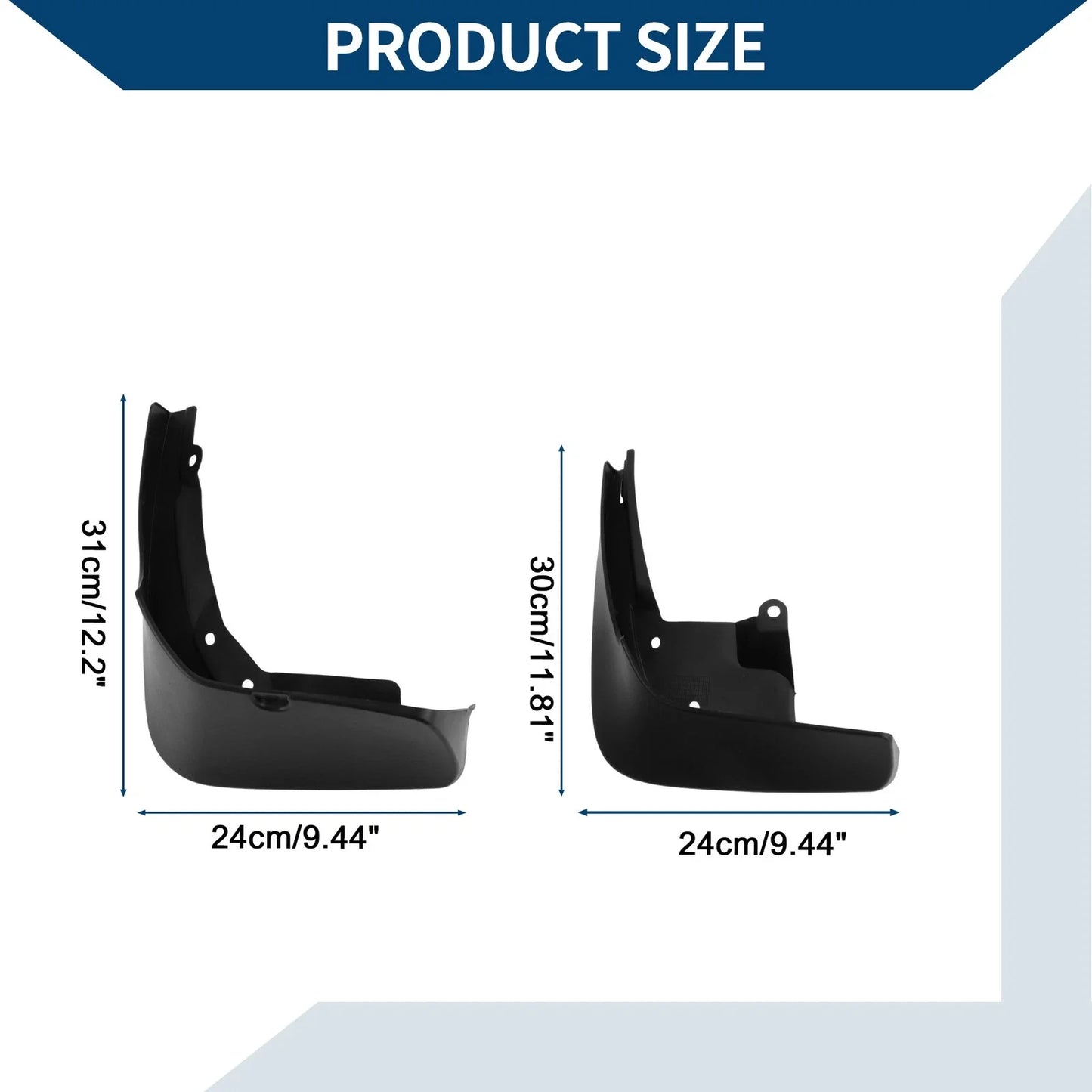 Mud Flaps Splash Guards 1 Set for Mercedes Benz S Class (2021-2022)