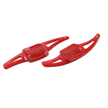 Red Steering Wheel Paddle Shifter Extensions for VW Golf 8, Atlas, Sharan, Touareg