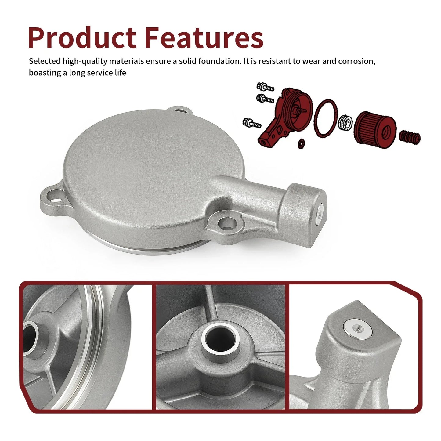 Oil Filter Cover & Oil Filter O-Ring for Honda Rancher 350 (2000–2006)