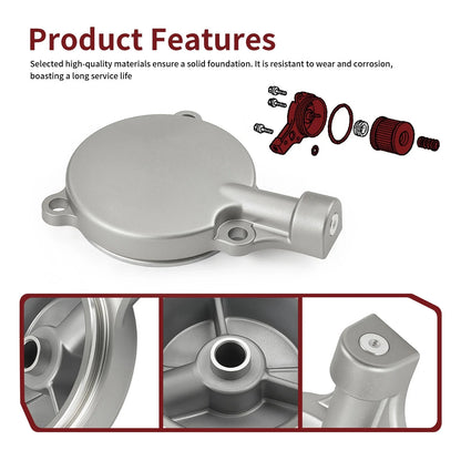 Oil Filter Cover & Oil Filter O-Ring for Honda Rancher 350 (2000–2006)