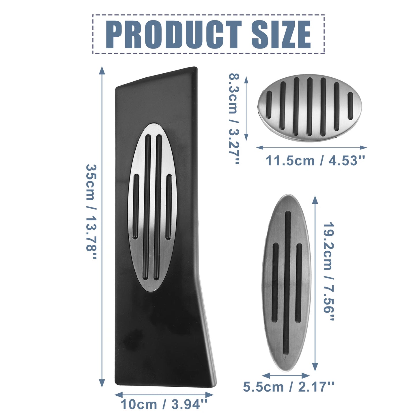 3pcs Accelerator & Brake Pedal Cover Kit for Mini Cooper JCW F54 (2015–2023)