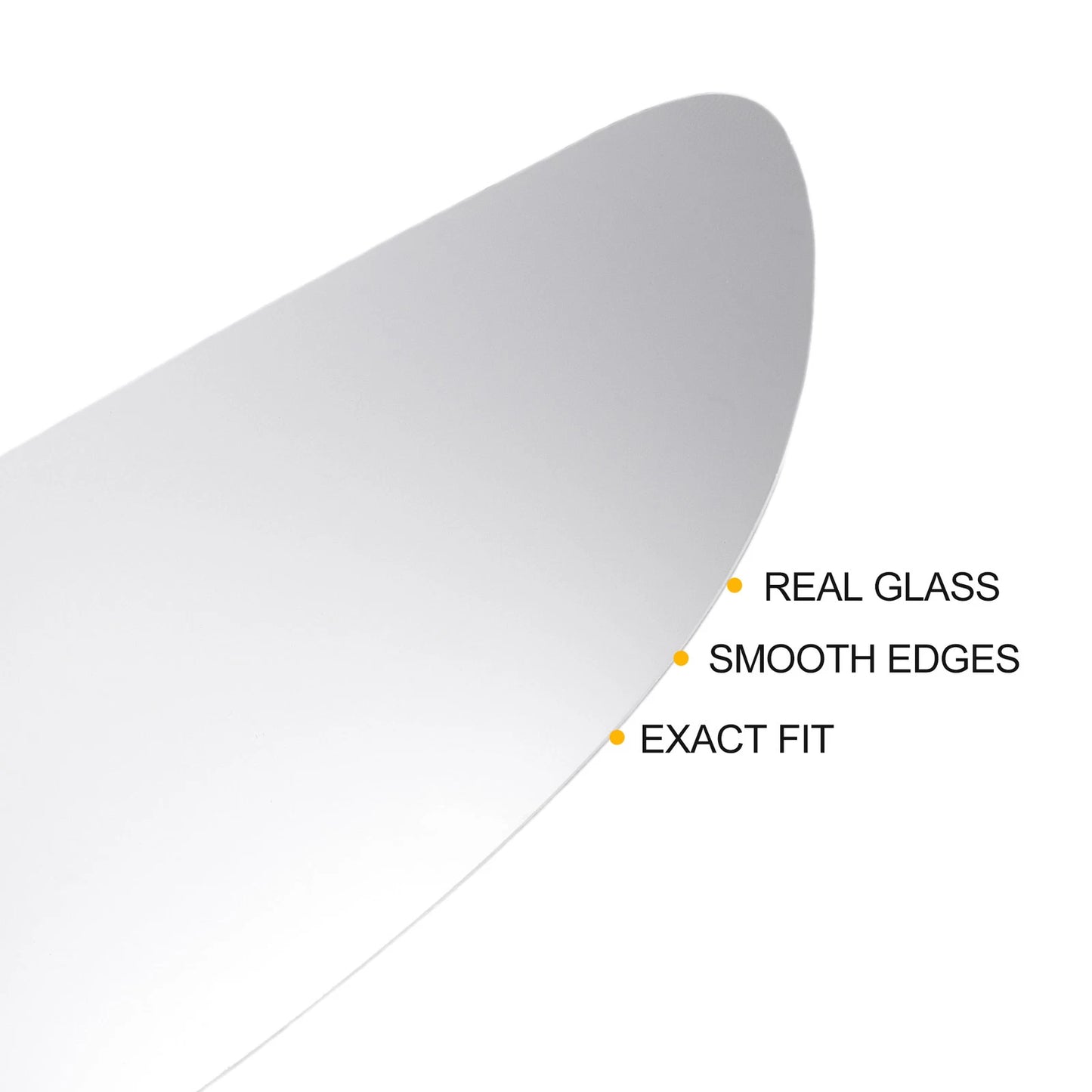 Right Lower Side Mirror Glass w/ Adhesive for Nissan Opel Renault