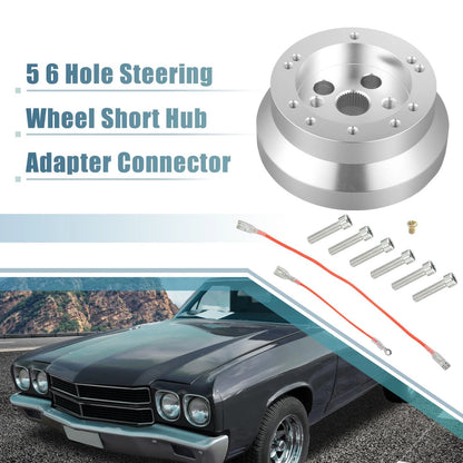 5 Hole Steering Wheel Short Hub Adapter for GM Chevy (T-Columns)
