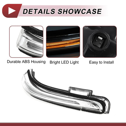 Mirror Turn Signal Light for Hyundai Creta IX25 (2015–2020) No. 87623C9000 Right Black Clear