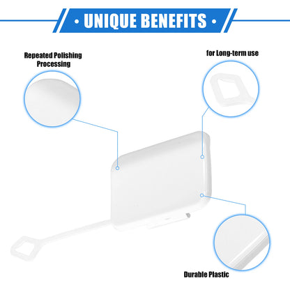 Tow Hook Eye Hole Cap for Mercedes-Benz E550 Sedan (2010–2013) White
