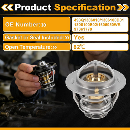 Engine Coolant Thermostat 493Q1306010 for American Motors Concord (1980–1982)