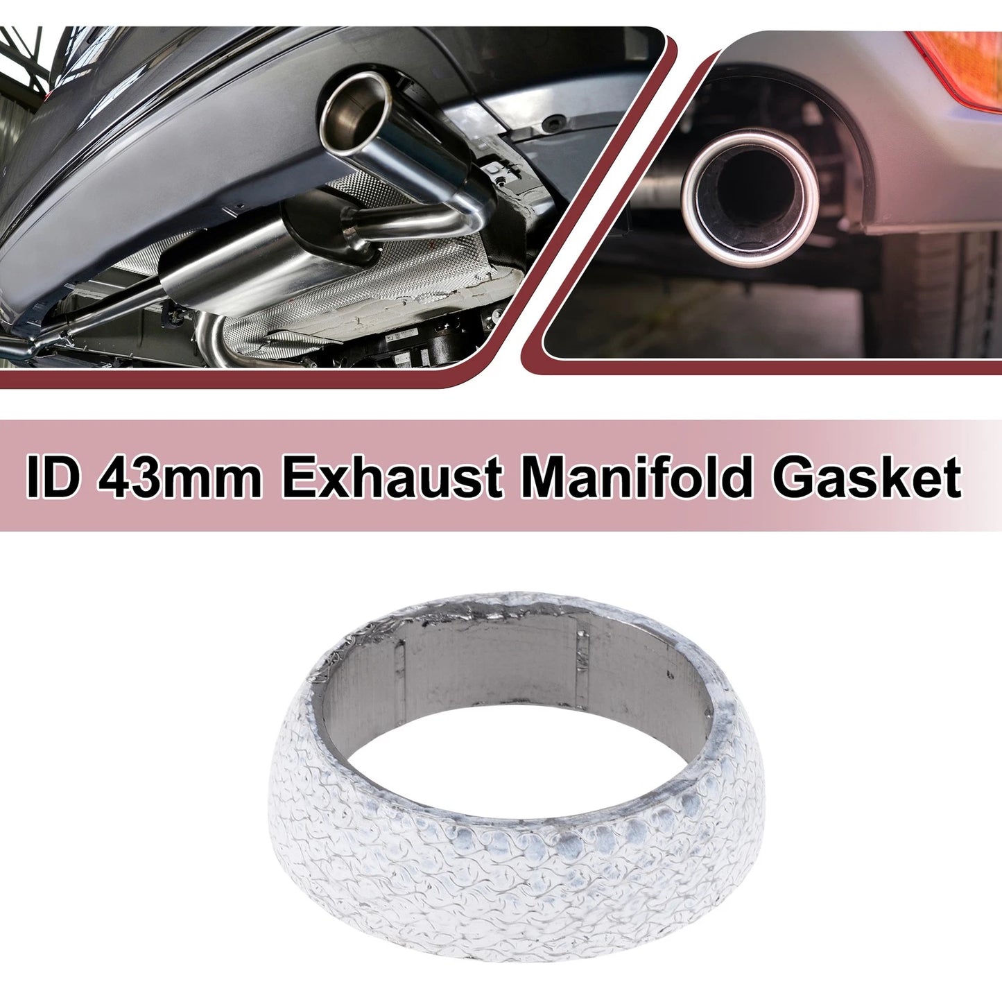 Exhaust Manifold Gasket   - 43mm, Graphite