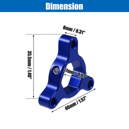 2X 17mm Fork Preload Adjusters for Racing Motorcycle (Aluminum Alloy, Blue)