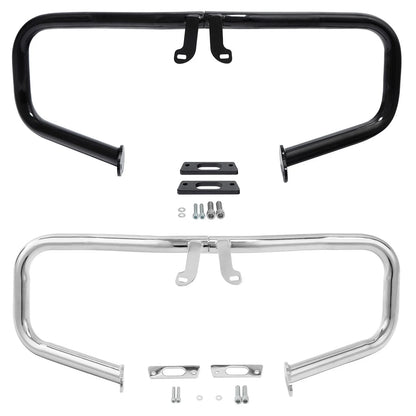 Engine Guard Chopped Black/Chrome Crash Bar for Harley Touring (2014-2024)