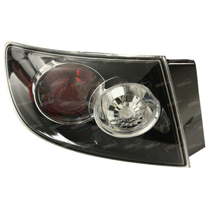 LH Tail Light Black for Mazda 3 BK (2006–2009) Sedan
