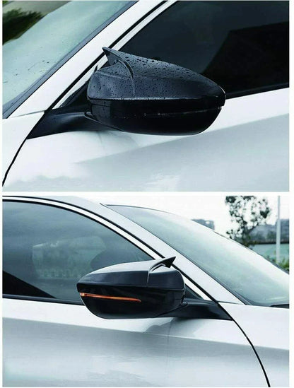 Glossy Black Side Rearview Mirror Cover Cap Trim for Honda Accord (2018–2020)